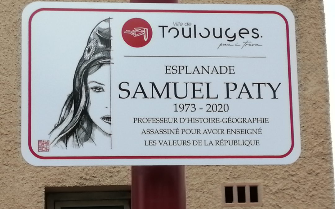 Inauguration de l’esplanade Samuel Paty à Toulouges