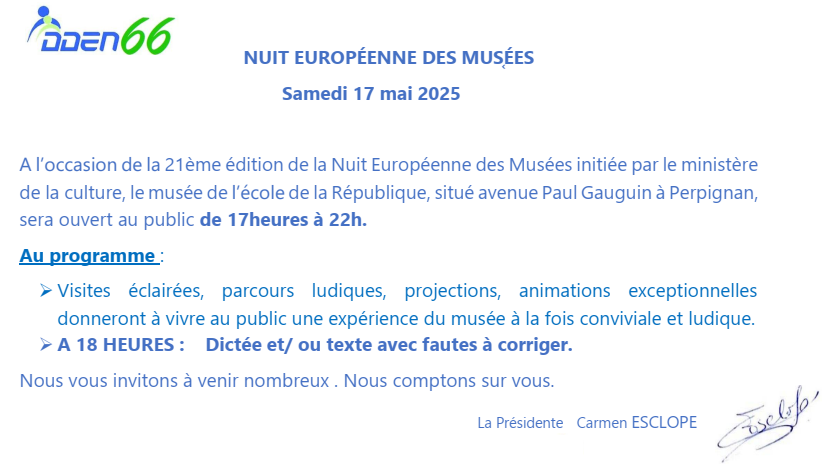 nuit des musées 2025